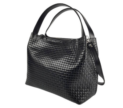 Сумка жіноча "Жаклін-плюс" натуральна шкіра, колір чорний