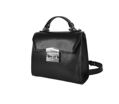 Сумка женская "Мерри" натуральная кожа, черная