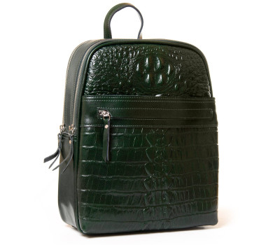 Сумка Жіноча Рюкзак шкіра ALEX RAI 3014 green Podium