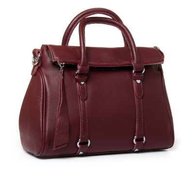 Сумка Женская Классическая кожа P109 8792-9 dark-red Podium