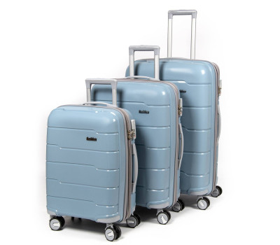 Дорожная Чемодан 31 ABS-пластик FASHION PP-1 810 grey-blue Podium