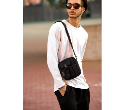 Чоловіча сумка месенджер Sambag TEL чорна