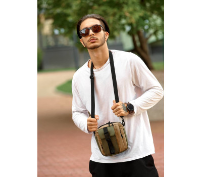 Чоловіча сумка месенджер Sambag TEL хакі