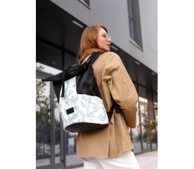 Женский рюкзак ролл Sambag  RollTop X  принт "Palm"