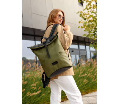 Женский рюкзак ролл Sambag  RollTop X хаки