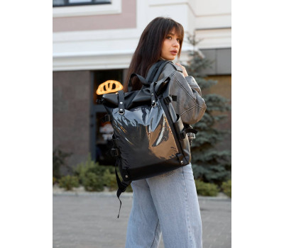 Женский рюкзак Sambag RollTop Hacking черный