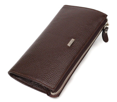 Практичний чоловічий клатч із натуральної шкіри aфлотар BOND 22051 Коричневий