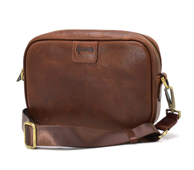 Кожаная сумка барсетка TARWA GB-7310-4lx коньяк