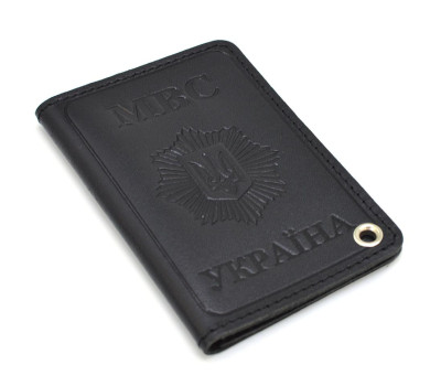 Обкладинка шкіряна на посвідчення МВС України Limary lim-3980GA