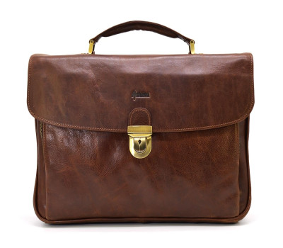 Кожаный мужской портфель на два отделения TARWA GB-2067-4lx