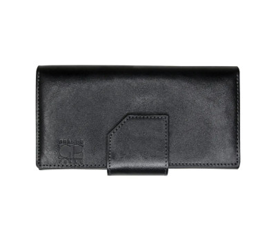 Портмоне Grande Pelle 533610 мм глянцевая кожа черное