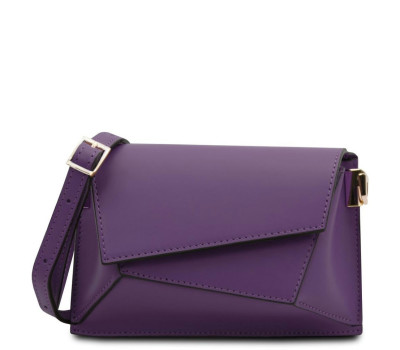 Шкіряна жіноча сумка месенджер через плече Tuscany TL142253