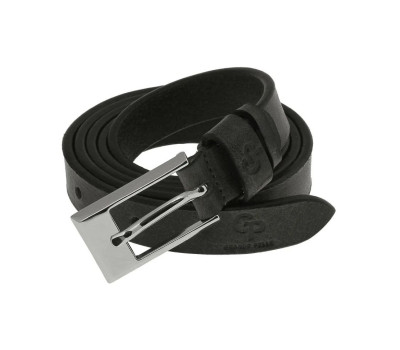 Жіночий шкіряний тонкий ремінь Labbro чорний Grande Pelle 230300300