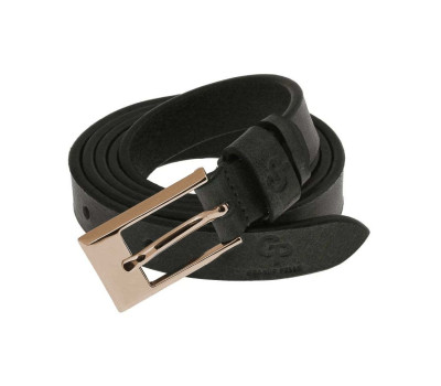 Жіночий шкіряний тонкий ремінь Labbro чорний Grande Pelle 230700400