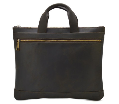 Сумка папка для документов А4 кожа TARWA RC-7100-4lx коричневая crazy horse