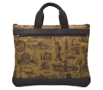 Сумка папка для документов А4 кожа и кордура TARWA CorH-7100-4lx