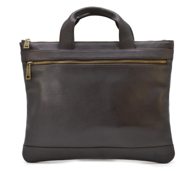 Сумка папка для документов А4 кожа TARWA GC-7100-4lx коричневая