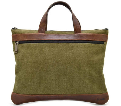 Сумка папка для документов А4 кожа и канвас TARWA GHb-7100-4lx