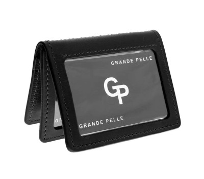 Обкладинка для прав, техпаспорта, ID паспорта Grande Pelle 221110 Crazy Horse чорний