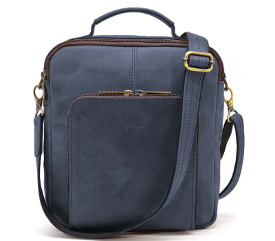 Мужская сумка на плечо с ручкой лошадиная кожа RK-6016-3md TARWA