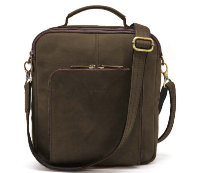 Мужская сумка на плечо с ручкой лошадиная кожа RC-6016-3md TARWA