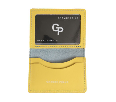 Обкладинка для ID паспорта автодокументи права Grande Pelle 100х70х10 шкіра кайзер