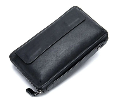 Мужской клатч кожаный bx9043A в черном цвете
