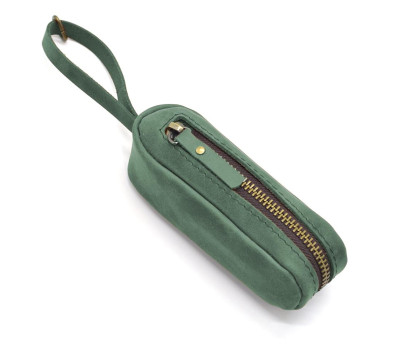 Шкіряна ключниця TARWA Cucumber зелена RE-cucum-001