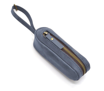 Шкіряна ключниця TARWA Cucumber синя RK-cucum-001