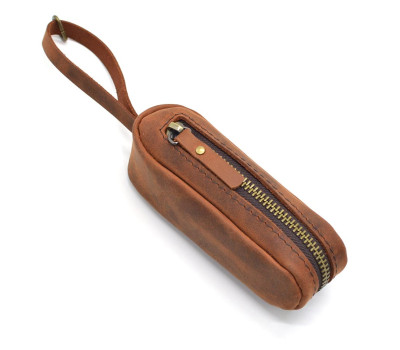 Шкіряна ключниця TARWA Cucumber у теракотовому кольорі