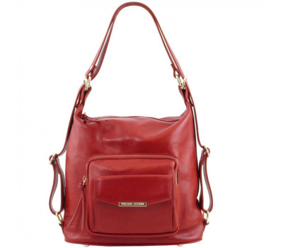 Жіноча шкіряна сумка-рюкзак 2 в 1 Tuscany TL141535