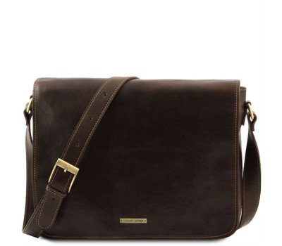 Чоловічий шкіряний месенджер Tuscany Leather Messenger Double TL90475