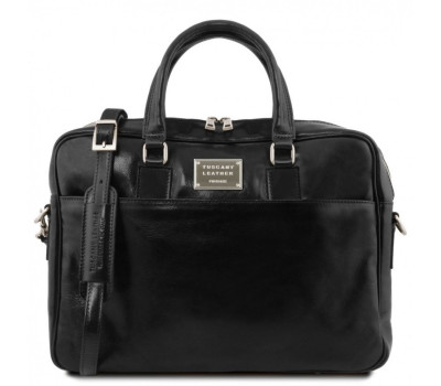 Кожаная сумка портфель для ноутбука на два отделения Tuscany Leather Urbino TL141894