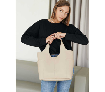 Женская сумка «Жаклин» бежевая WeLassie