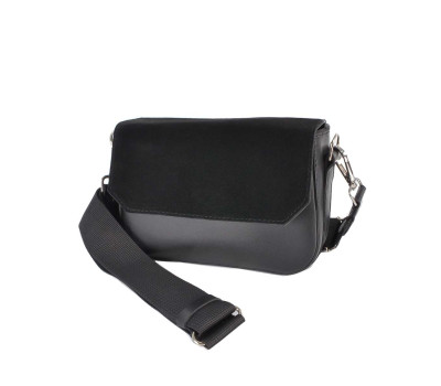 781 сумка замш чорна Lucherino