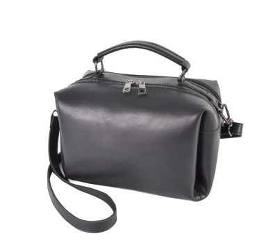 812 сумка екошкіра чорна Lucherino