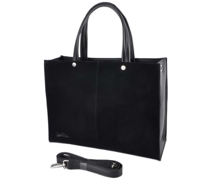 775 сумка замш чорна Lucherino