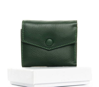 Гаманець Шкіряний Жіночий Classic DR. BOND WS-20 dark-green Podium