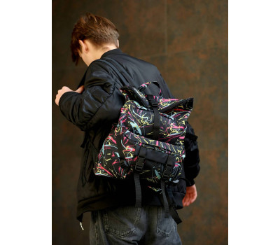 Мужской рюкзак ролл Sambag  RollTop Double принт "ABSTRACT"