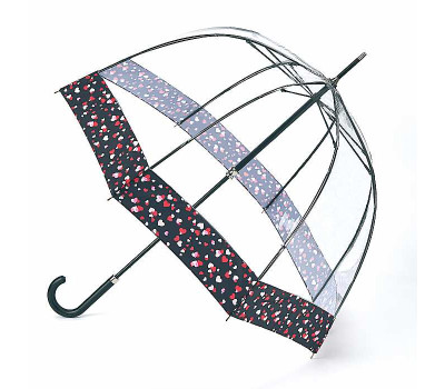 Парасолька жіноча Fulton L866- Birdcage-2 Luxe Love Hearts (Любов серця)