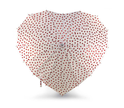 Парасолька жіноча Fulton L909-041031 Heart Walker-1 Mini Hearts (Міняє колір)