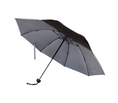 Парасолька жіноча Fulton L930 Mini Invertor-1 Black & Charcoal (Чорний-вугільний)