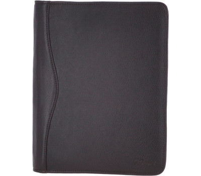 Папка Ashwood A4 ZIP BROWN