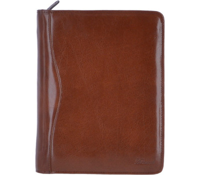 Папка Ashwood A4 ZIP CHESTNUT