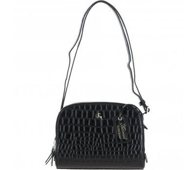 Сумка жіноча Ashwood C57 BLACK/CROC (Чорна)