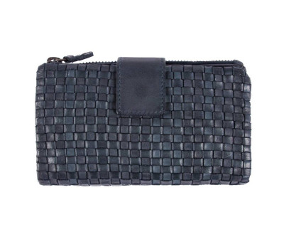 Винтажный кошелек женский Ashwood D83 Navy (Синий)