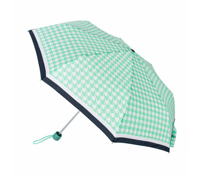 Парасолька жіноча Fulton L354-040898 Minilite-2 Minty Houndstooth (М'ятний)