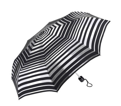Парасолька жіноча Fulton L354-041178 Minilite-2 Silver Stripes (Зріблясті смуги)