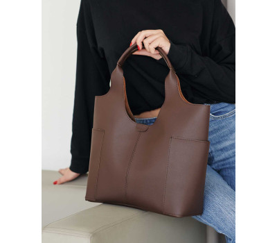 Жіноча сумка «Жаклін» шоколадна WeLassie