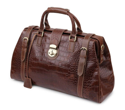 Шкіряна дорожня сумка Vintage 14285 Коричневий